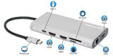 Station d'accueil USB-C PD 12-en-1 pour triple moniteur avec MST Image 12