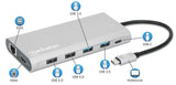 Station d'accueil USB-C PD 12-en-1 pour triple moniteur avec MST Image 13