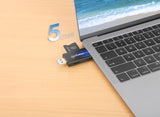 Lecteur multicarte combiné USB 3.0 Type-C / Type-A avec fonction d'écriture Image 2