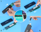 Boîtier USB M.2 NVMe et SATA SSD Image 14