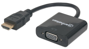 MHC HDMI AM-VGA converter Cbl Blk, 30cm Image 1