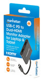Adaptateur de moniteur USB-C PD vers double HDMI pour ordinateur portable et tablette Packaging Image 2