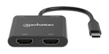 Adaptateur de moniteur USB-C PD vers double HDMI pour ordinateur portable et tablette Image 6