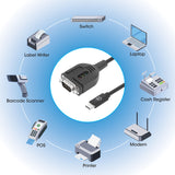 Câble adaptateur USB-C vers Série DB9 / RS232, 1 m Image 5