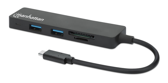 Hub USB 3 ports 3.2 Gen 1 avec lecteur de cartes Image 1