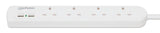 Multiprise UK avec 4 prises et 2 ports de chargement USB Image 3