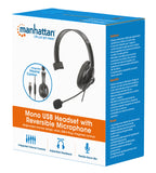 Micro-casque USB mono avec Microphone réversible Packaging Image 2