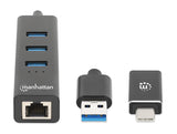 Concentrateur combiné USB 3.0 Type-C/A à 3 ports avec adaptateur réseau Gigabit Ethernet Image 4