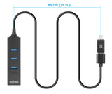 Concentrateur combiné USB 3.0 Type-C/A à 3 ports avec adaptateur réseau Gigabit Ethernet Image 5