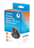 Souris ergonomique sans fil avec récepteur USB 2 en 1 Packaging Image 2