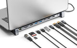 Station d'accueil / Hub multiport USB-C PD 10-en-1 à double HDMI Image 3