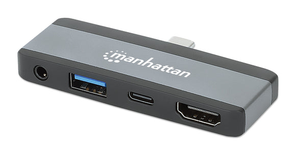 Station d'accueil de voyage USB-C PD vers HDMI 4-en-1 pour ordinateur portable et tablette Image 1