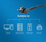 Cordon d’alimentation UE CEE 7/7 à C13, 1m Image 7