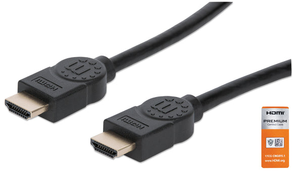   ﻿Câble HDMI haut débit certifié 4K@60Hz Premium avec Ethernet Image 1