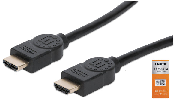 ﻿Câble HDMI haut débit certifié 4K@60Hz Premium avec Ethernet Image 1