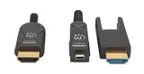 Câble optique actif haute vitesse HDMI vers Micro-HDMI avec adaptateur HDMI Image 4