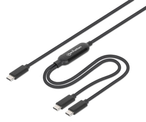 Câble de charge double USB-C 100W, 2m Image 1