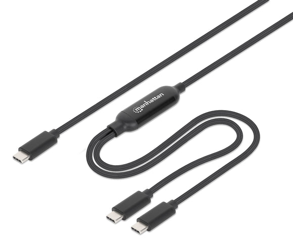 Câble de charge double USB-C 100W, 2m Image 1