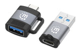 Ensemble 2 pièces : Adaptateurs USB-C vers USB-A et USB-A vers USB-C Image 1