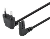 Câble d’alimentation UE coudé C7 vers CEE 7/16, 2 m Image 1