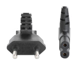 Câble d’alimentation UE coudé C7 vers CEE 7/16, 3 m Image 6