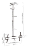 Support de montage au plafond universel pour écran plat Image 8
