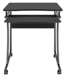 Bureau compact avec plateau coulissant pour clavier Image 4