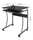 Bureau compact avec plateau coulissant pour clavier Image 9