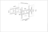 Support de montage mural mobile universel pour écran plat Image 6