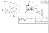 Support de montage mural articulé universel pour écran plat Image 6