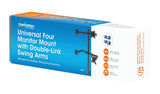 Support universel pour quatre écrans, avec bras mobiles à double articulation Packaging Image 2