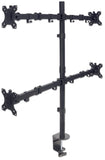 Support universel pour quatre écrans, avec bras mobiles à double articulation Image 3
