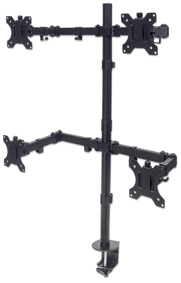 Support universel pour quatre écrans, avec bras mobiles à double articulation Image 1