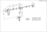 Support pour écran LCD avec bras pivotants double section et à montage central Image 8