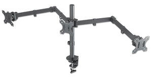 Support pour écran LCD avec bras pivotants double section et à montage central Image 1