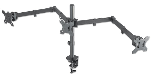 Support pour écran LCD avec bras pivotants double section et à montage central Image 1