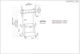Meuble TV robuste sur roulettes universel Image 7