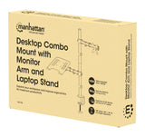 Support de bureau combiné avec bras pour moniteur et support pour ordinateur portable Packaging Image 2