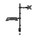 Support de bureau combiné avec bras pour moniteur et support pour ordinateur portable Image 4