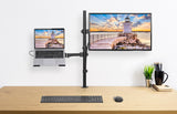 Support de bureau combiné avec bras pour moniteur et support pour ordinateur portable Image 9