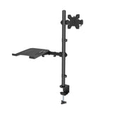 Support de bureau combiné avec bras pour moniteur et support pour ordinateur portable Image 1