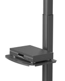 Chariot de télévision multimédia avec un réglage de la hauteur sans outil, pour écrans de 37 à 86 pouces Image 10