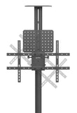 Chariot de télévision multimédia avec un réglage de la hauteur sans outil, pour écrans de 37 à 86 pouces Image 12