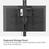 Chariot de télévision multimédia avec un réglage de la hauteur sans outil, pour écrans de 37 à 86 pouces Image 8