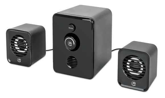 Système de haut-parleurs USB Bluetooth® RGB LED 2.1 pour ordinateur de bureau Image 1